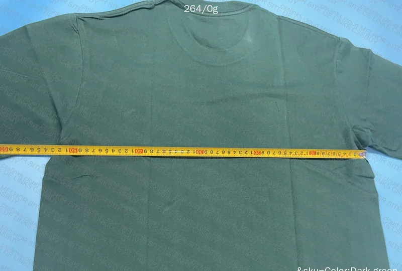 Plain T-Shirt with Measurements 3