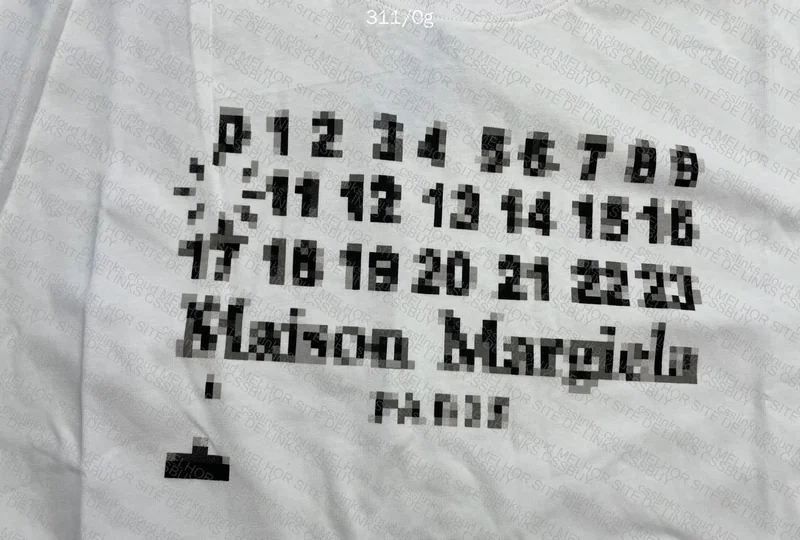 Maison Margiela Fuzzy Calendar T-Shirt 3