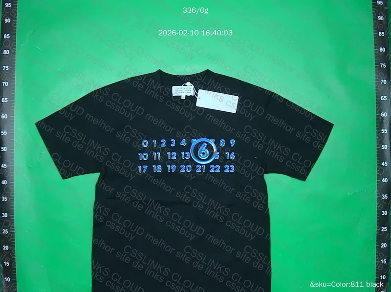 Camiseta Maison Margiela Preta e Azul 2