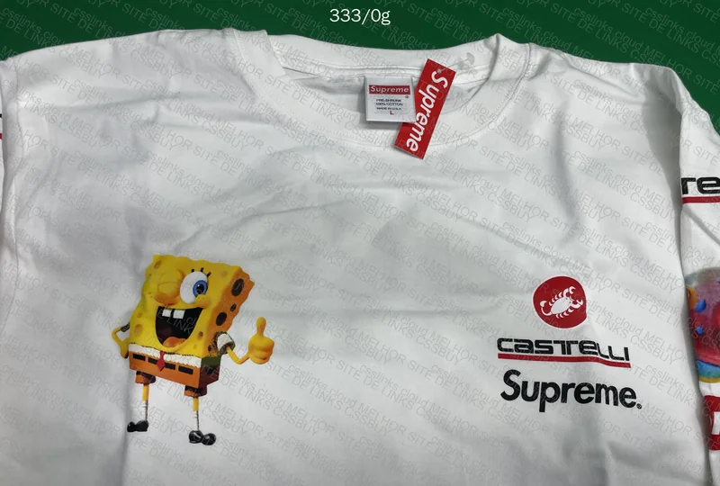 Supreme x Bob Esponja Long Sleeve T-Shirt