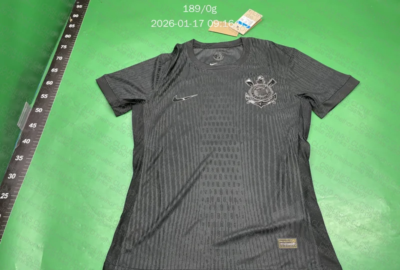 Camiseta Modelo Jogador Corinthians 2024 All Black 3