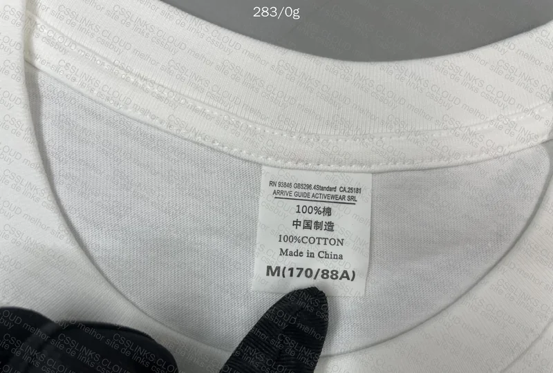 White Neutral T-Shirt (Measurements) 2