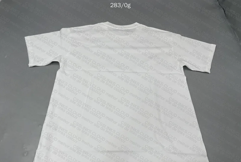 White Neutral T-Shirt (Measurements) 3