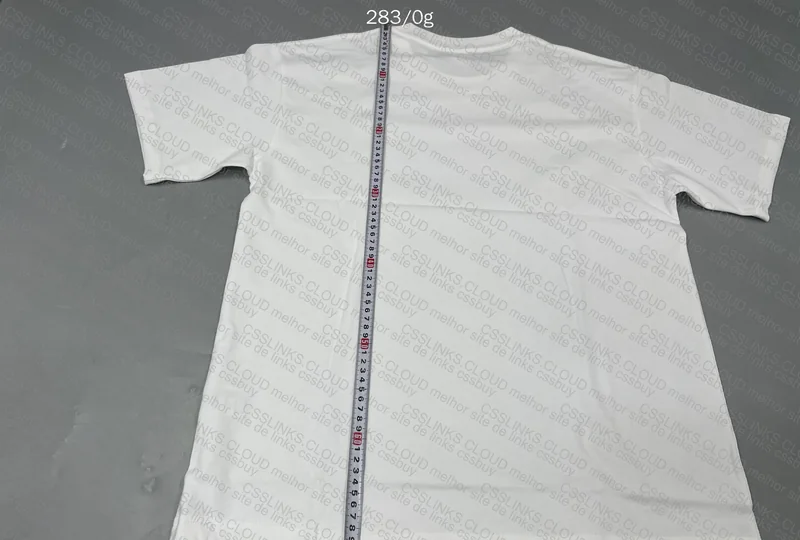 White Neutral T-Shirt (Measurements) 4