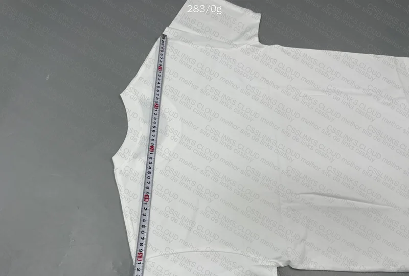 White Neutral T-Shirt (Measurements) 5