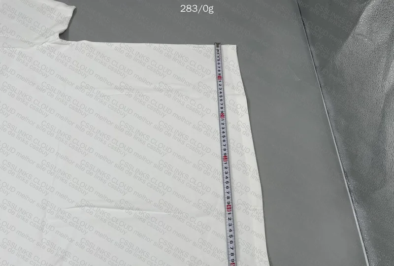 White Neutral T-Shirt (Measurements) 6