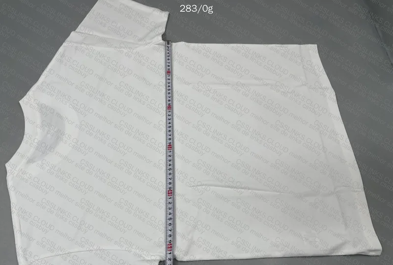 White Neutral T-Shirt (Measurements) 7