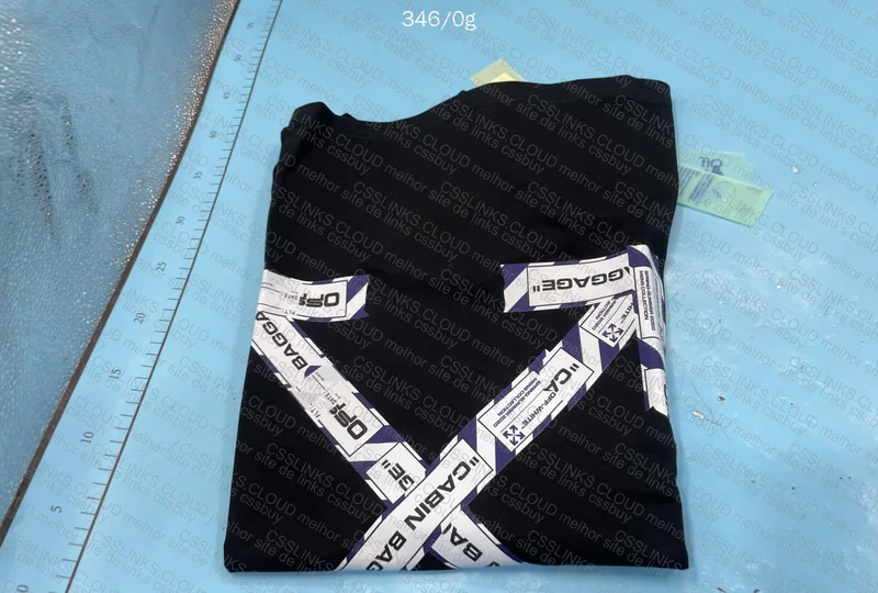 Off White Airport Tape T-Shirt (With Measurements) 5