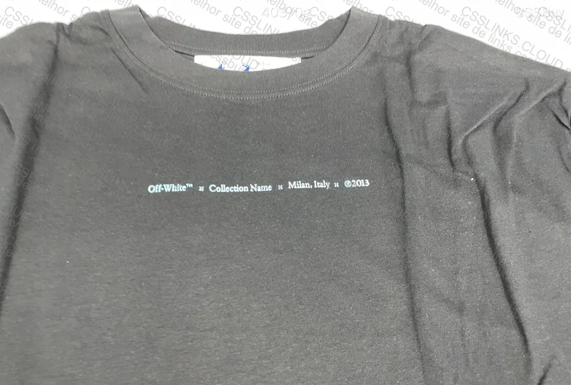 Off-White Blue X Color: Black T-Shirt 2