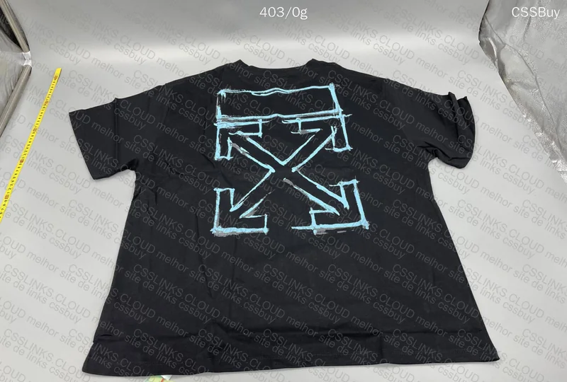 Off-White Blue X Color: Black T-Shirt 7