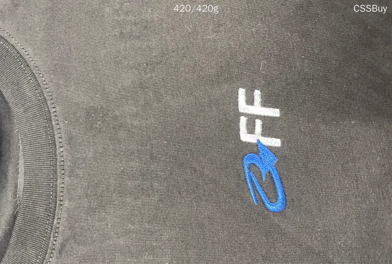 Off White Embroidered T-Shirt 5