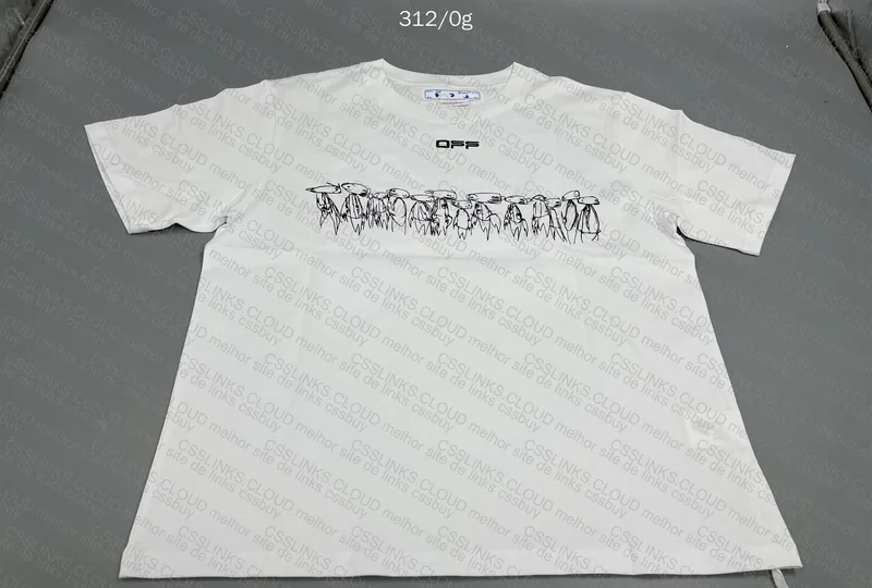 Off White T-Shirt with Measurements