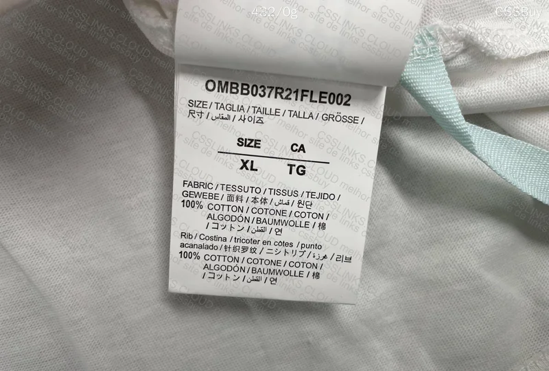 Off White T-Shirt with Measurement 2