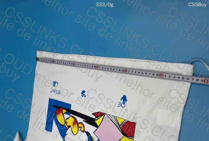 Off White T-Shirt with Measurements