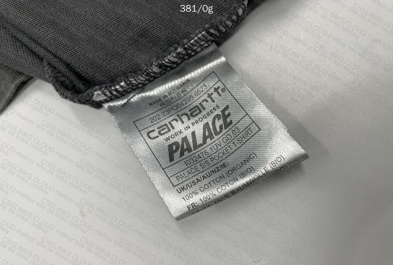 Palace x Carhartt T-Shirt with Measurements 3
