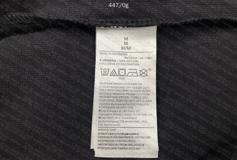 Palace x Gap T-Shirt with Measurements 3