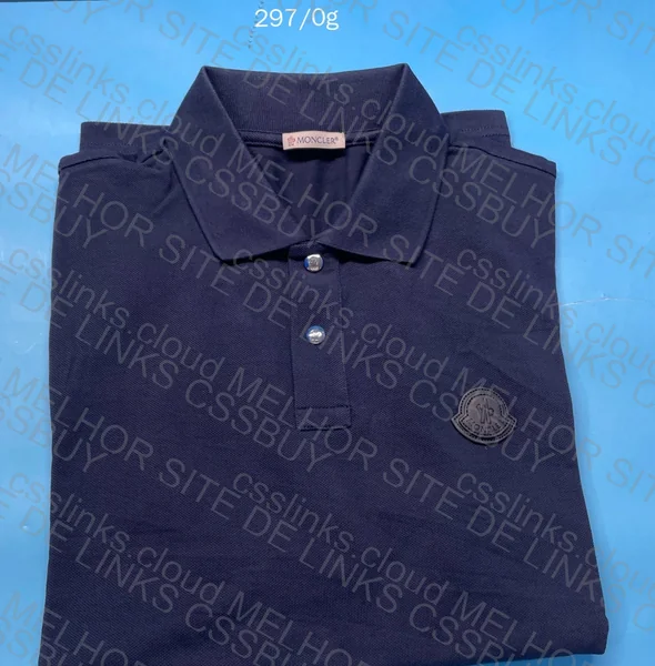 Moncler Leather Badge Polo T-Shirt (YRX "VIP) - Royal X