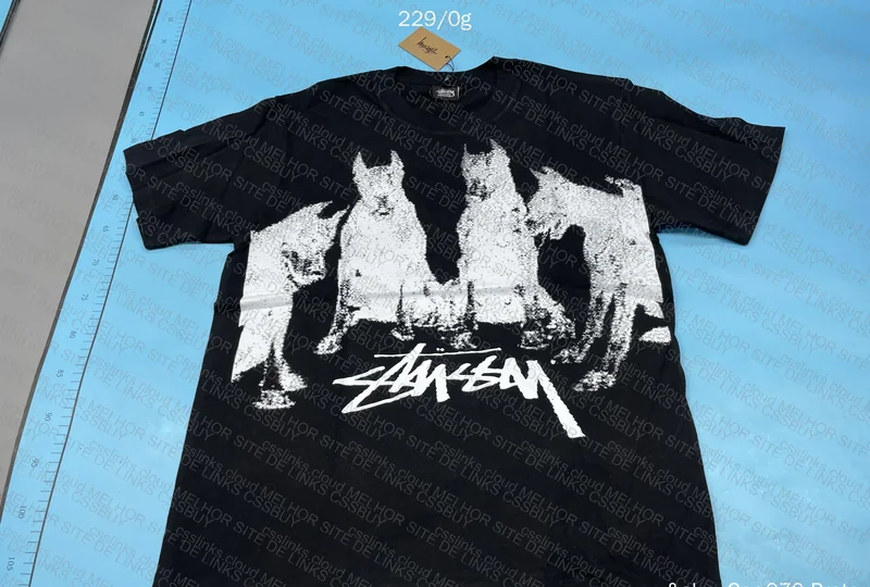 Black Doberman Stussy T-Shirt 2