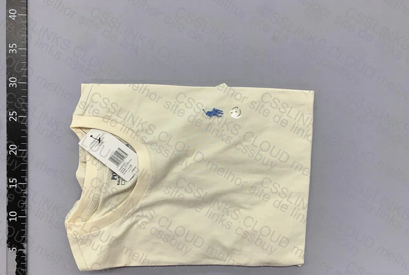 camiseta ralph lauren cream white