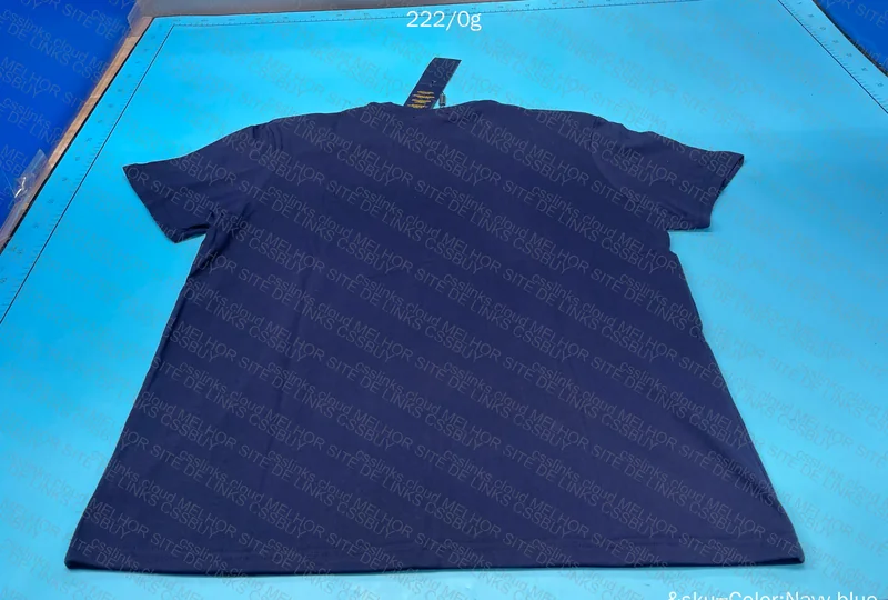 Ralph Lauren Navy, Black and White T-Shirt (with Measurements) 4