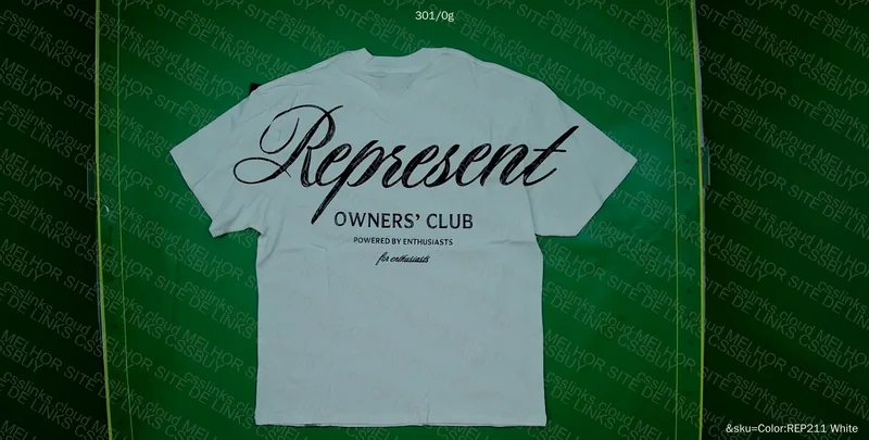 Represent T-Shirt with Measurements 2
