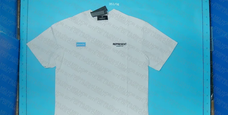 Represent x Oasis White T-Shirt 4