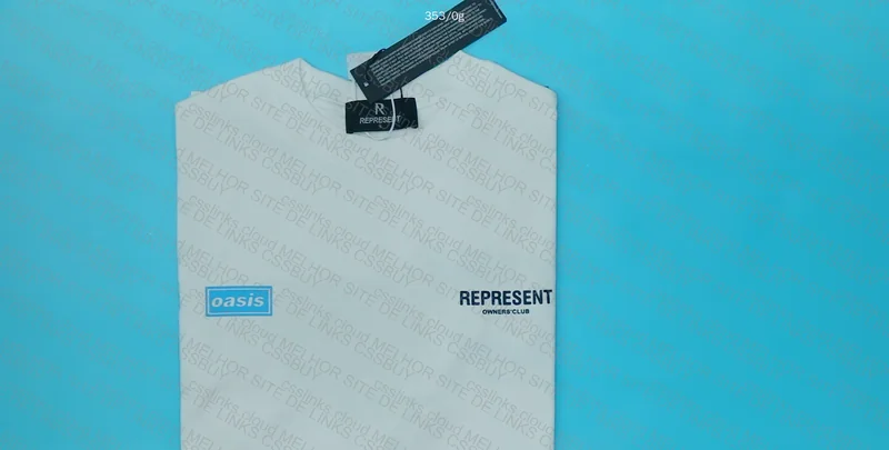 Represent x Oasis White T-Shirt 5