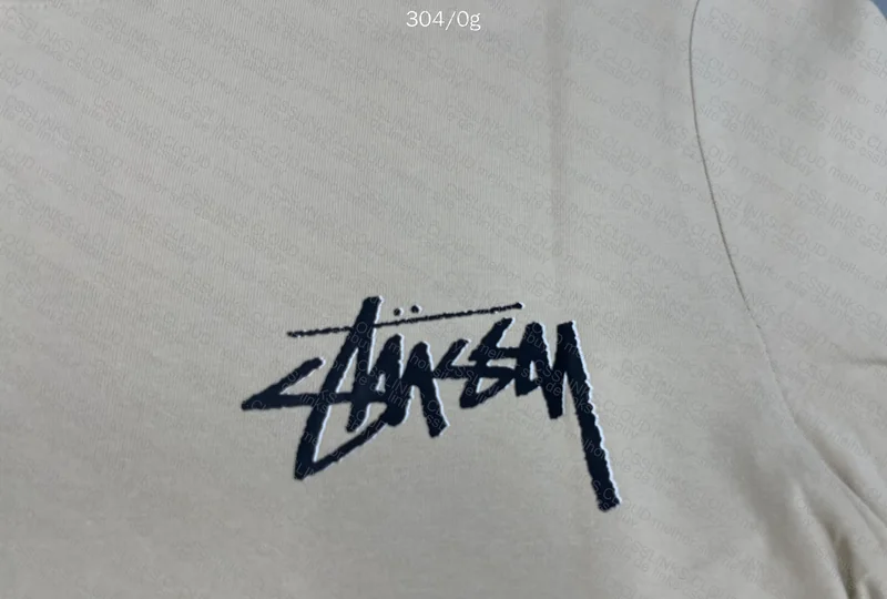Stussy Beige and Purple T-Shirt 2