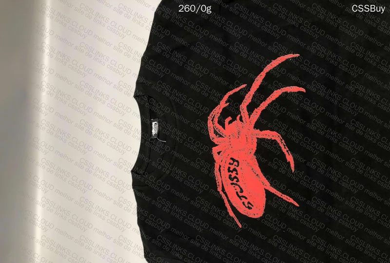 Stussy Black Spider T-Shirt 2