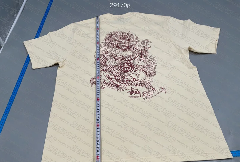 Stussy Dragon L T-Shirt (with Measurements) 5