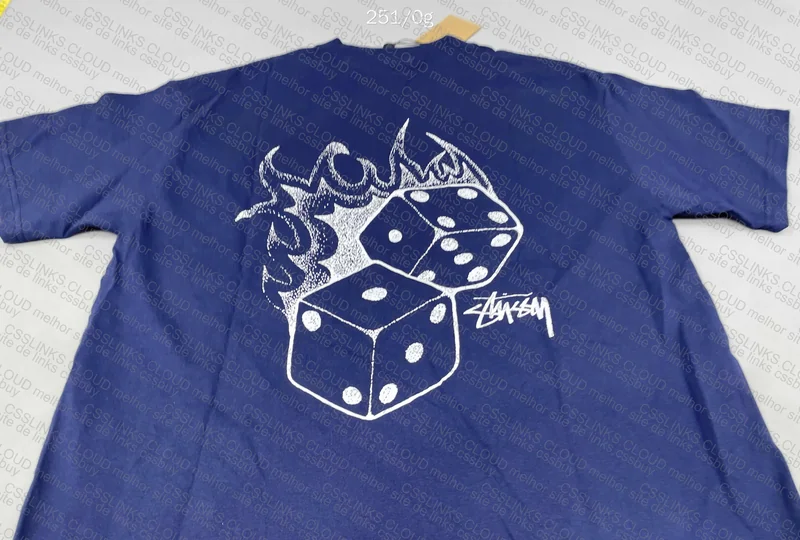 Stussy Firedice T-Shirt with Measurements GL 7
