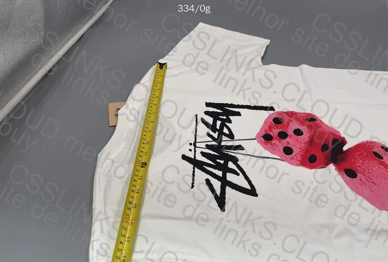 Stussy Fuzzy Dice White T-Shirt