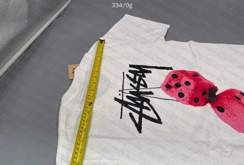 Stussy Fuzzy Dice White T-Shirt 9