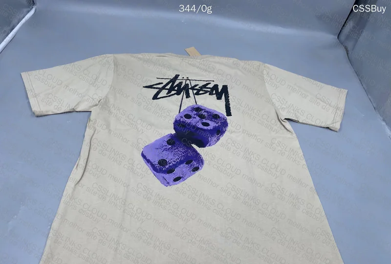 Stussy Purple Dice T-Shirt 4