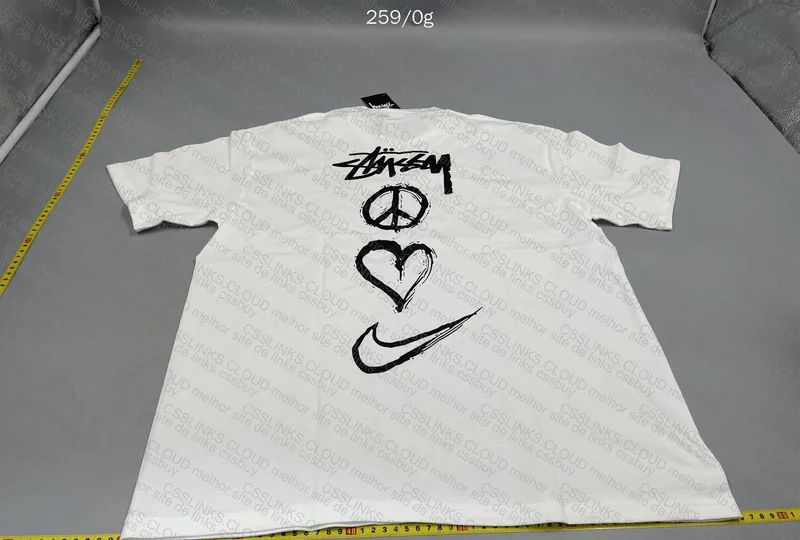 Stussy x Nike T-Shirt with Measurements 3