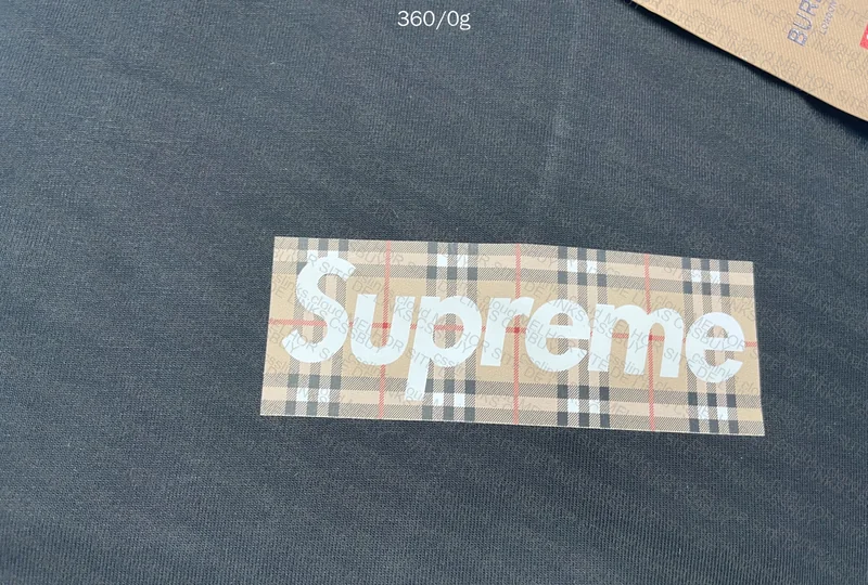 Supreme Burberry T-shirt with Measurements 2