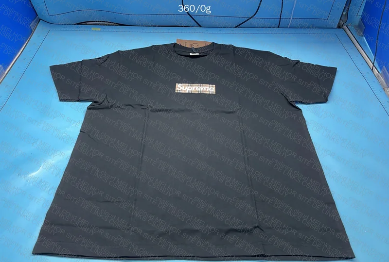 Supreme Burberry T-shirt with Measurements 3