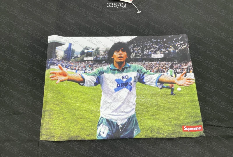 Supreme Maradona 'No Drugs' T-Shirt 4