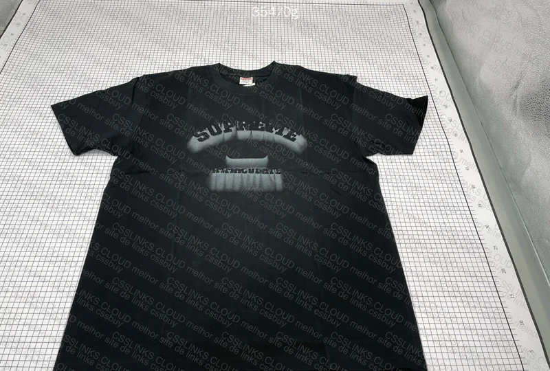 Black Supreme T-Shirt with Measurements - Help