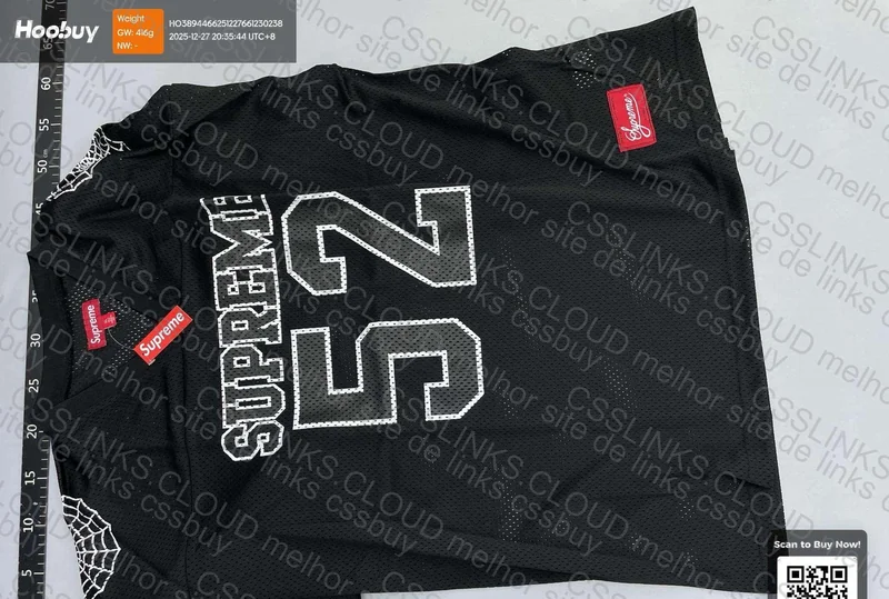 Supreme Black Spiderweb Football T-Shirt 2