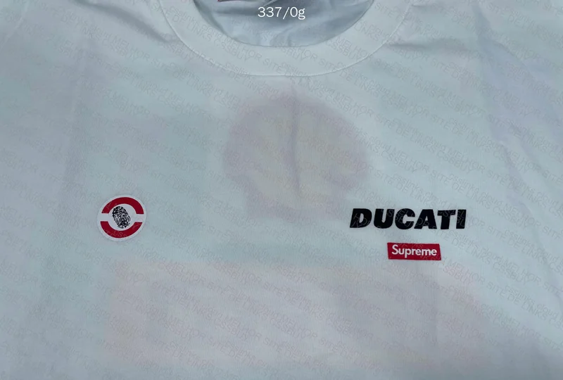 Supreme x Ducati T-Shirt, PSG Shirt, Cheap Chrome Hearts Glasses, New Era Cap 3