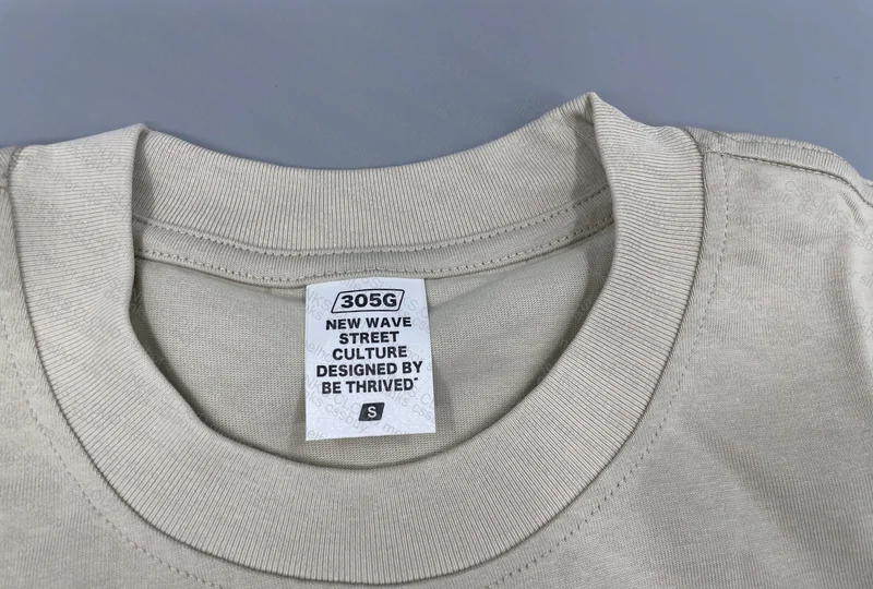 Thick Fabric 305g Gray Apricot T-shirt 2