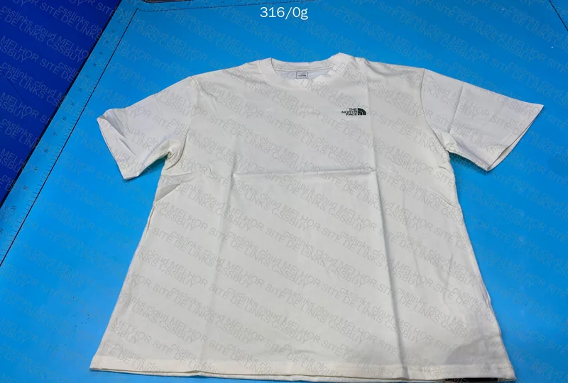 Beige TNF T-Shirt (With Measurements) 3