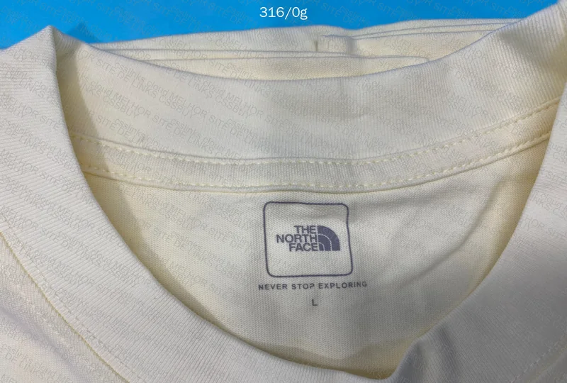 Beige TNF T-Shirt (With Measurements) 7