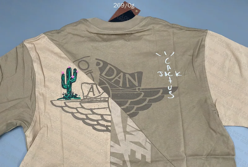 Travis Scott Cactus Jack Khaki/Desert T-Shirt 4