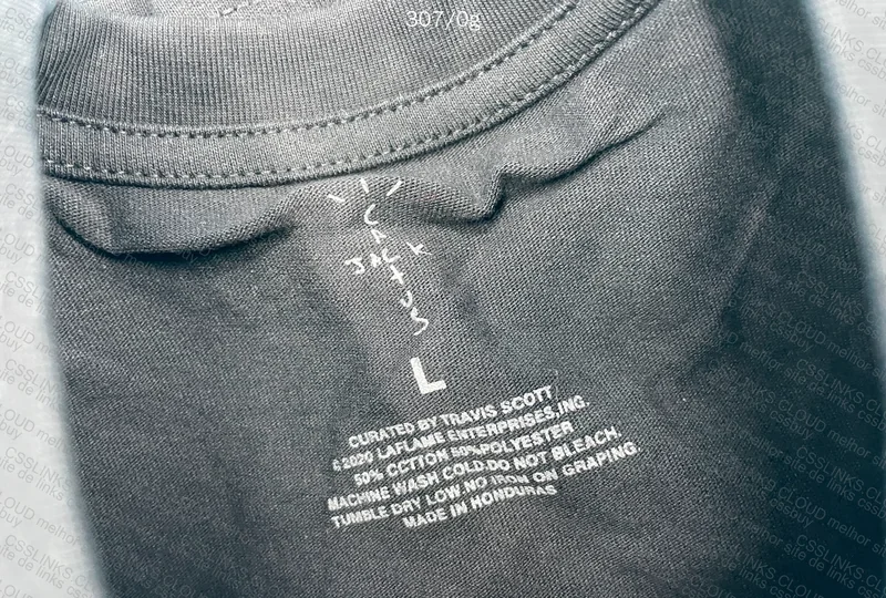 Travis Scott T-Shirt (With Measurements)