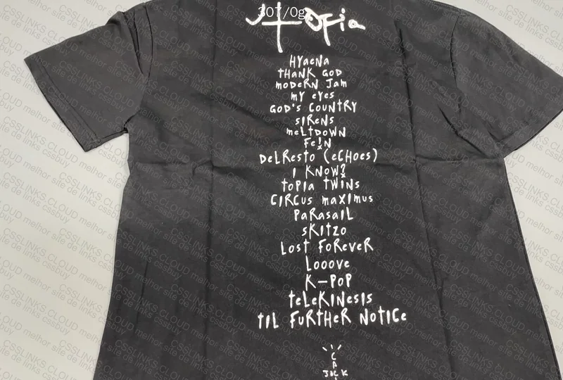Travis Scott Utopia T-Shirt (with measurements) 3