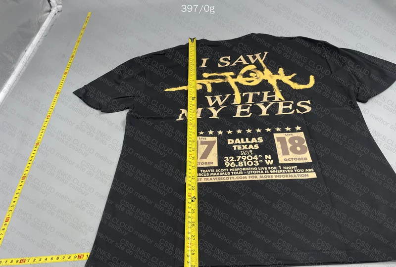 Travis Utopia Tour Dallas T-Shirt (with measurements) 4