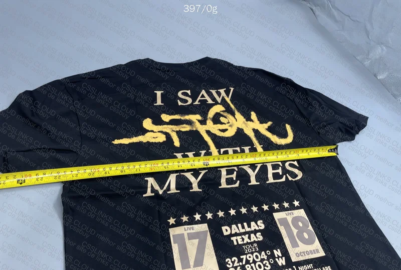 Travis Utopia Tour Dallas T-Shirt (with measurements) 5