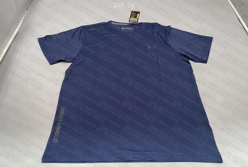 Black/Blue Under Armour T-Shirt with Measurements 2